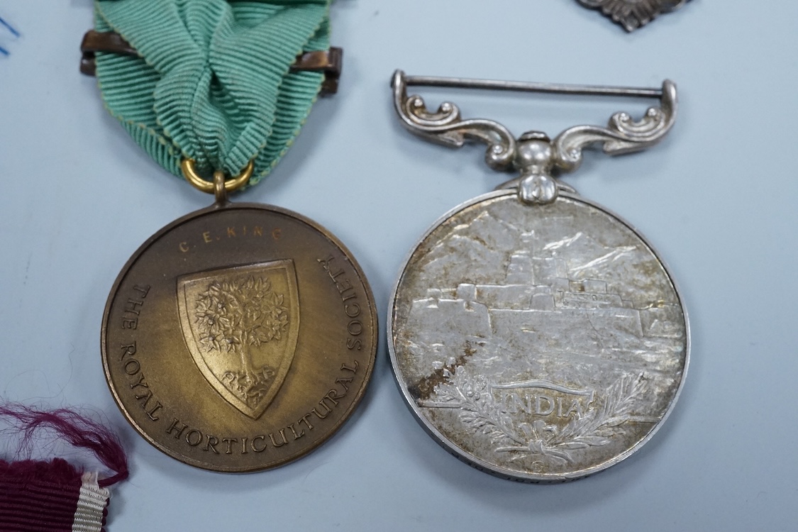 A First World War medal group of six medals awarded to Staff Sjt. Francis William Speare Royal Irish Fusiliers/I.M.L., comprising of the 1914-15 Star, 1914-1918 Medal, Victory Medal with oak leaf, India medal with clasp